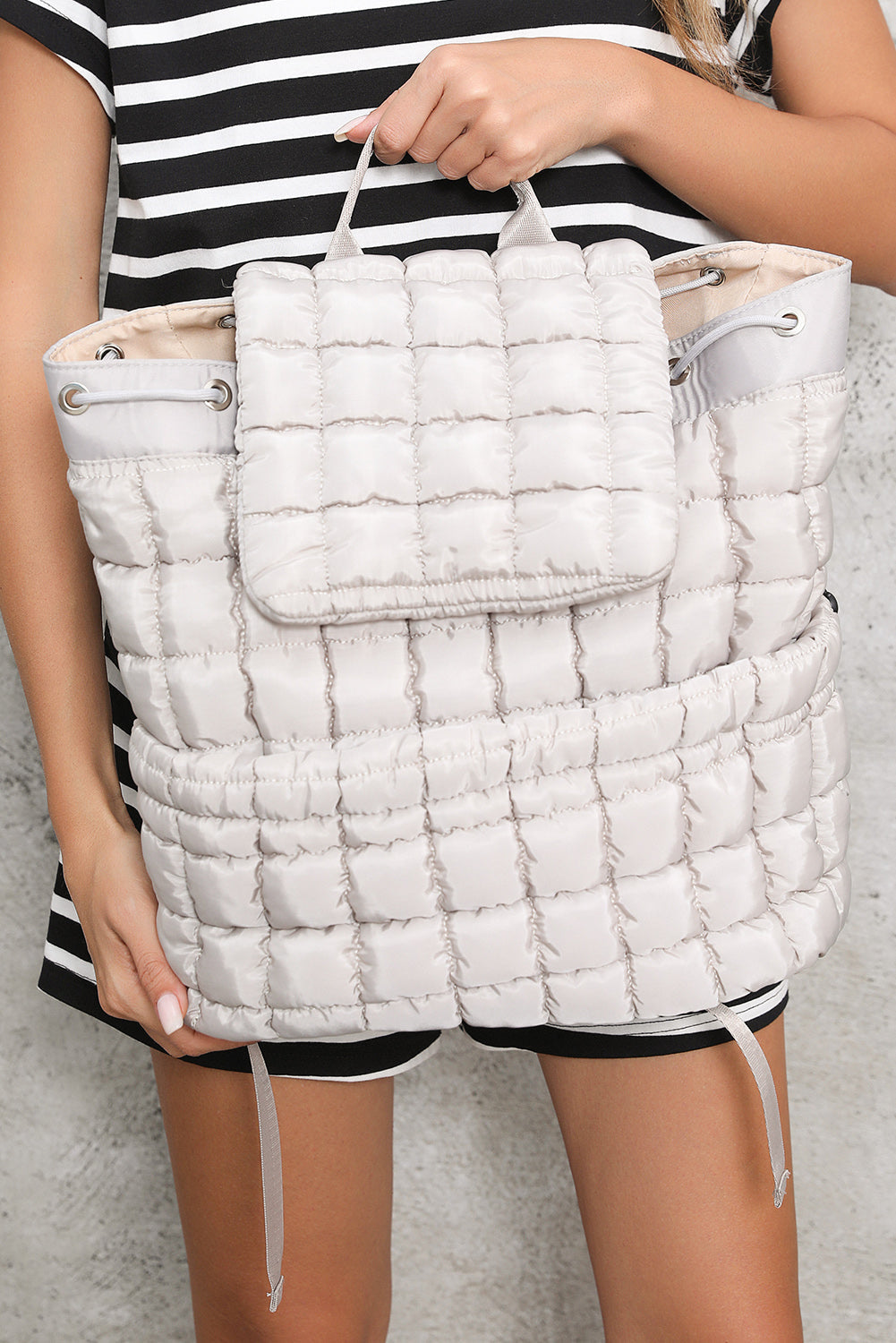 Natalie Quilted Puffer Backpack-4