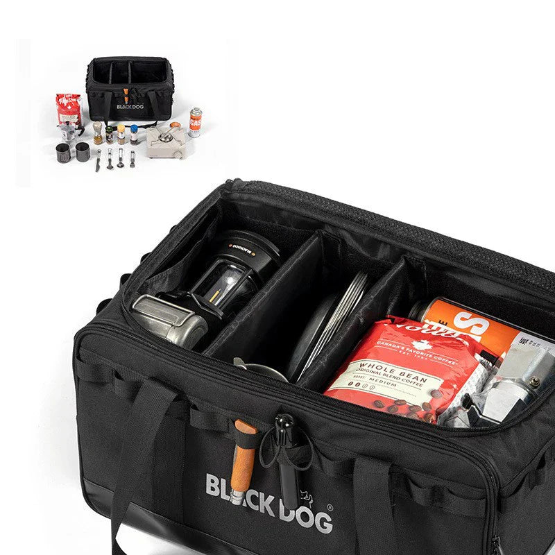30L Camping Storage Bag Heavy-Duty Gear Black-4