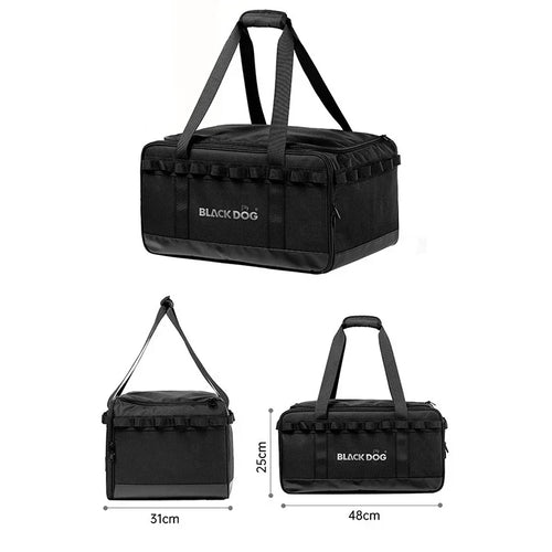 30L Camping Storage Bag Heavy-Duty Gear Black-1
